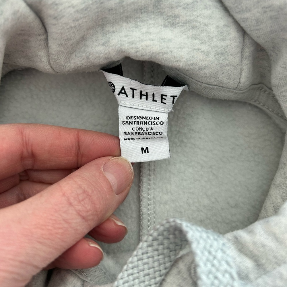 Athleta Light Gray women’s  Hoodie size m - Picture 5 of 9